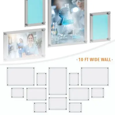 DC2405 Frameless Poster Wall Display / Wall Display Idea Concept