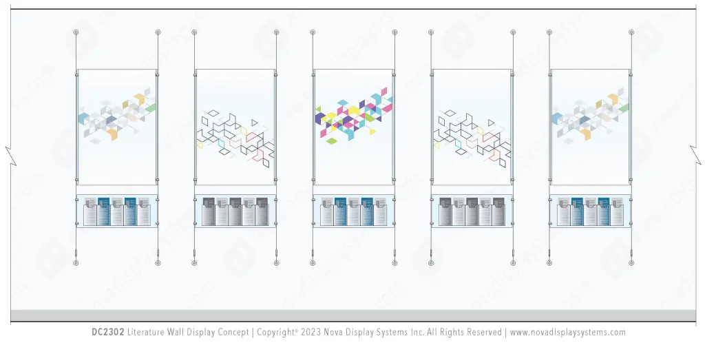 DC2302 Literature Wall Display / Wall Display Idea Concept
