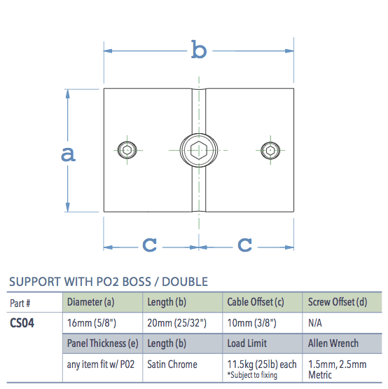 Specifications for CS04