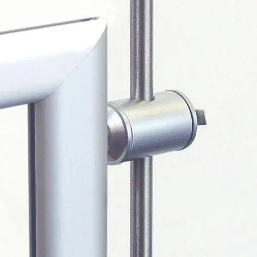 SUPPORT DOUBLE / TOGGLE ASSEMBLY for Aluminum Frames. (Use with 6mm Rods)