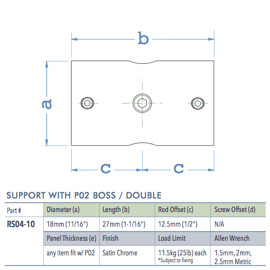 Specifications for RS04-10