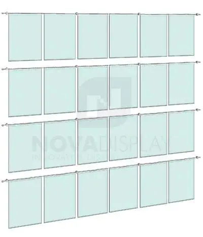 KHPI-021_Hook-on-Poster-Holder-Display-Kit-wall-mounted-on-horizontal-rods