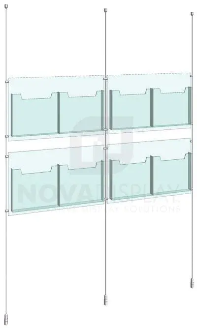 KLD-017_Acrylic-Literature-Display-Kit-cable-suspended