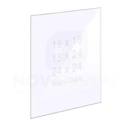 1/8″ Non-Glare (Anti-Reflective) Acrylic Panel without Holes – Polished Edges.