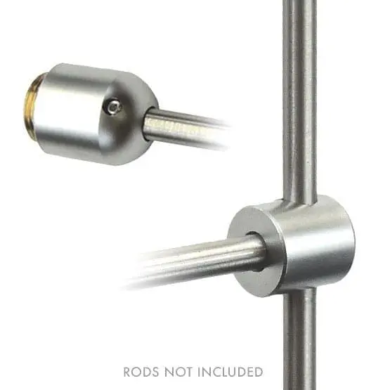 FIXING WITH ROD SUPPORT SINGLE FOR 6mm (1/4") DIA. RODS