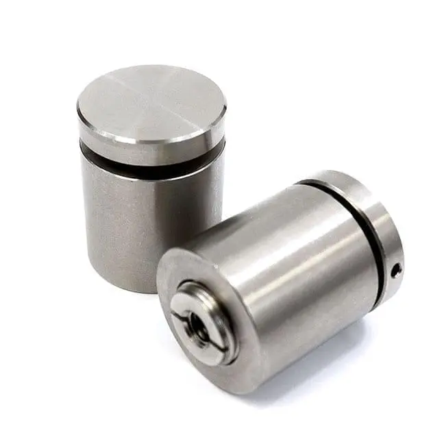 1" Diameter Stainless Steel Standoff (3-Part Standoff with M6 Stud-Cap)