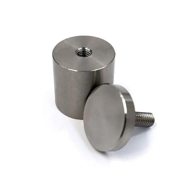 1" Diameter Stainless Steel Standoff (3-Part Standoff with M6 Stud-Cap)
