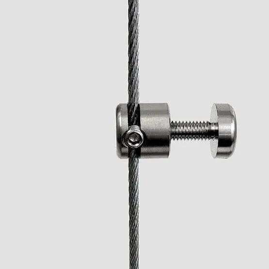 Panel Support with Screw-Cap for Cables