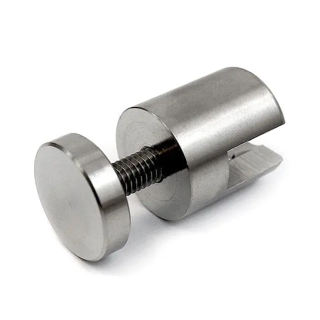 3/4″ PROJECTING STANDOFF SUPPORT – Screw Cap Set / Stainless Steel (For 1/4″ thick panels/shelves)