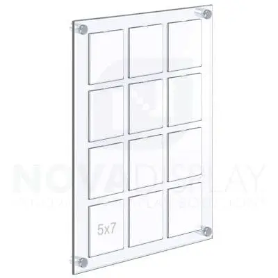 Acrylic Multi-Photo/Collage Frame – 5″ x 7″ Photo Display Board