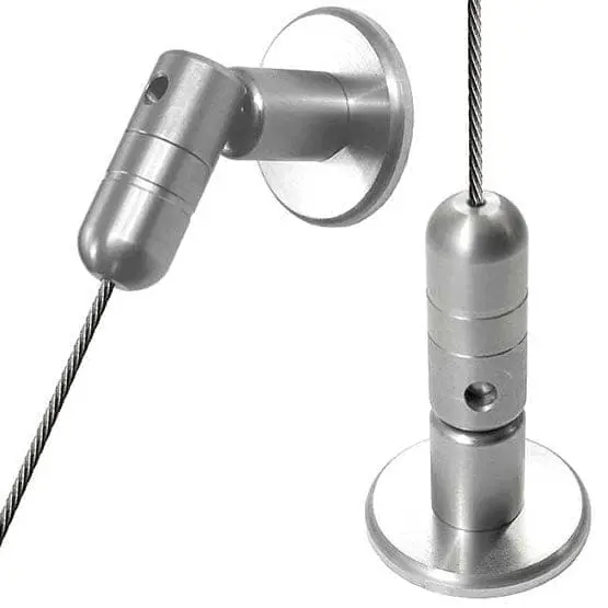 3mm Cable with Adjustable Angle Top-Bottom Fixings – 4.0M (13′ 1-1/2″) Long | Stainless Steel