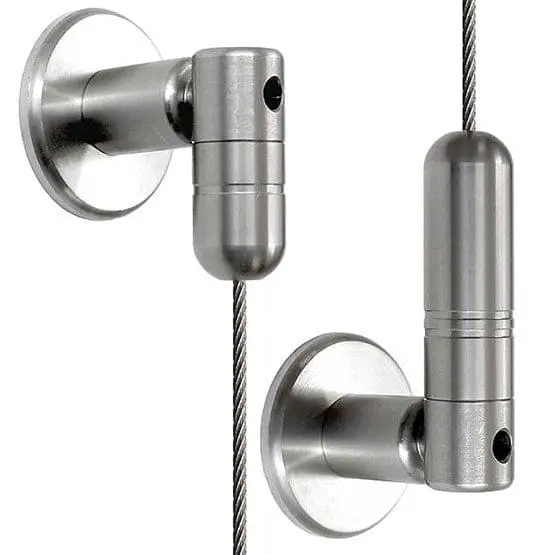 3mm Cable with Adjustable Angle Top-Bottom Fixings – 4.0M (13′ 1-1/2″) Long | Stainless Steel