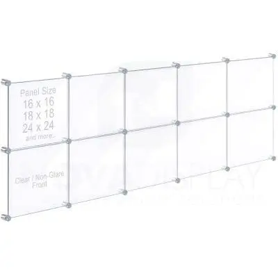 Acrylic Collage Frame with Butted Graphic Panels / Display Kit #KASP-047