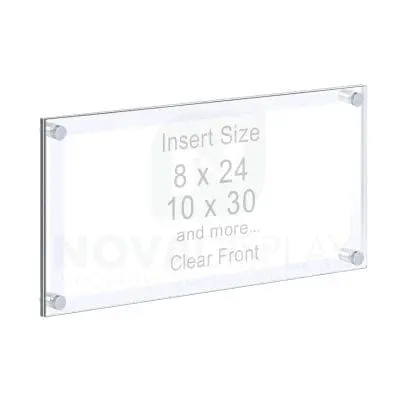 Panoramic Acrylic Frame – Poster Display Kit #KASP-215 / Clear Front