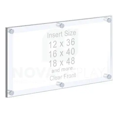 Panoramic Acrylic Frame – Poster Display Kit #KASP-225 / Clear Front