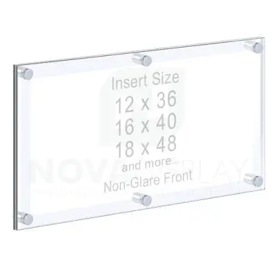 Panoramic Acrylic Frame – Poster Display Kit #KASP-225 / Non-Glare Front