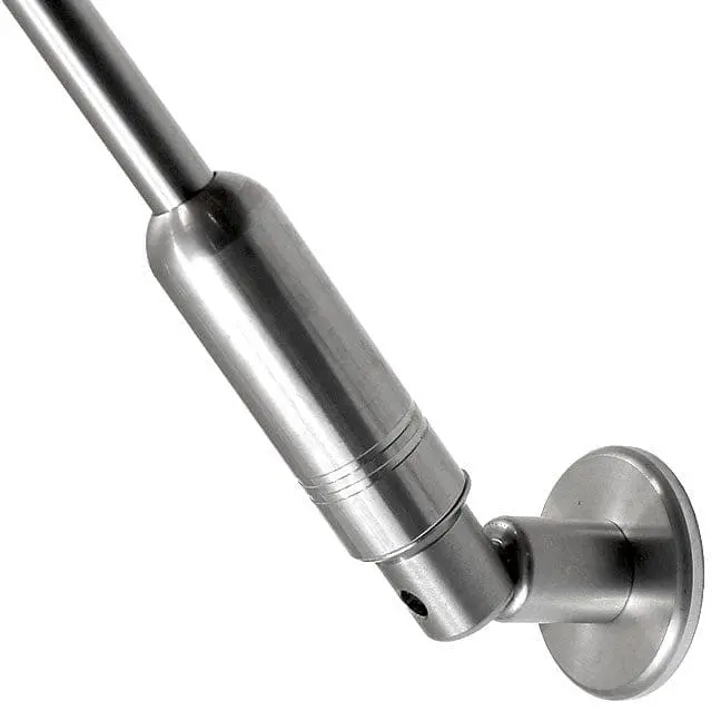 38mm (1-1/2″) Dia. Base Support with Ball-Joint Swivel Coupling for Rods | Stainless Steel