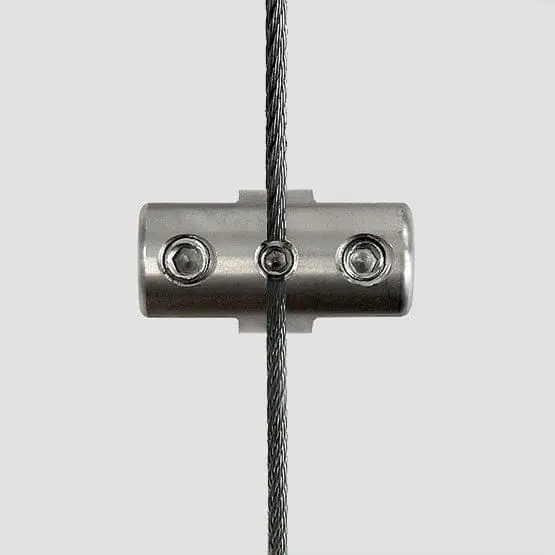 Panel Support Double-Sided – For panels up to 10mm (3/8″) thick (*Use with 3mm Stainless Cables)