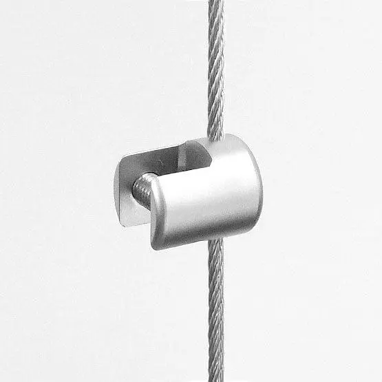 Cable Panel Support Single-Sided — Vertical Grip-Support — For panels up to 10mm (3/8″) thick.