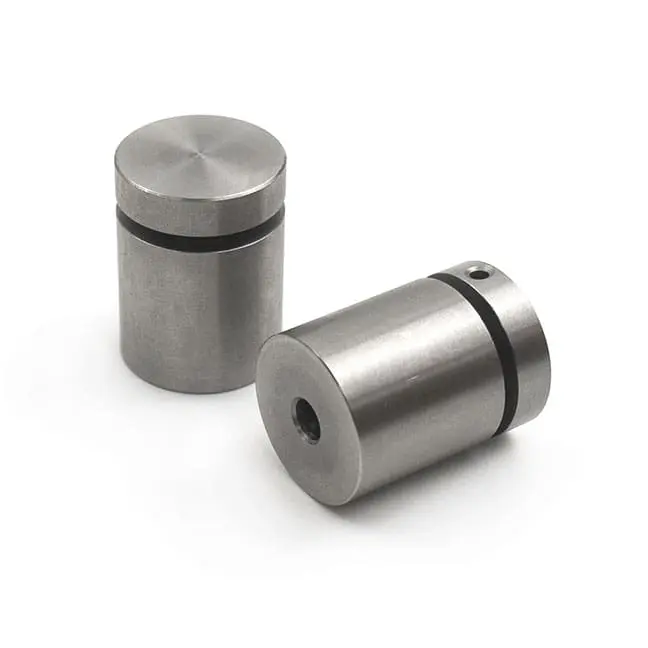 3/4″ Dia. x 3/4″ Sign Standoff (2-Part Standoff with M10 Stud-Cap) / Stainless Steel #304 Grade