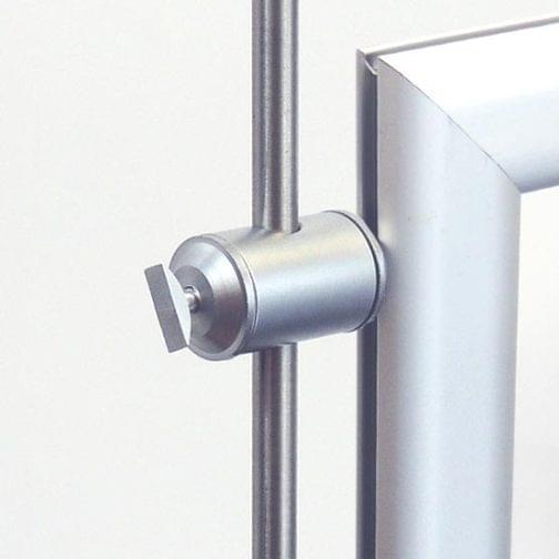 Double-Sided Support with Toggle for Aluminum Frames