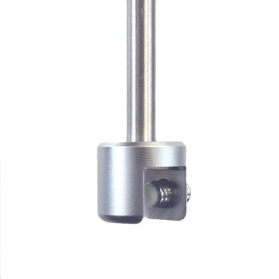 RG05-10 Top Panel Support – for panels up to 7mm (1/4″) thick. Use with 6mm (1/4″) Dia. Rod Suspensions.
