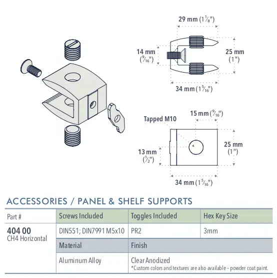 Specifications for 404-00