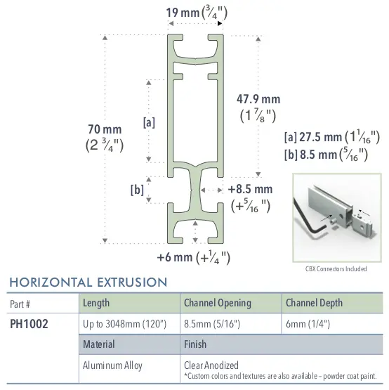 Specifications for PH1002/-/L/C