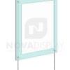 KASP-060 Sandwich Acrylic Poster Display Kit rod wall suspended
