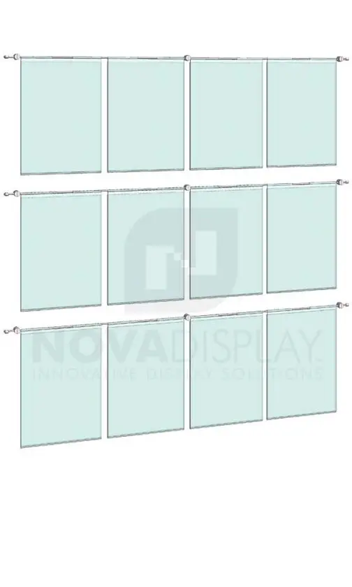 KHPI-014_Hook-on-Poster-Holder-Display-Kit-wall-mounted-on-horizontal-rods