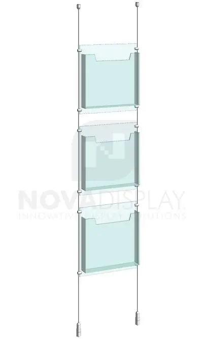 KLD-004_Acrylic-Literature-Display-Kit-cable-suspended