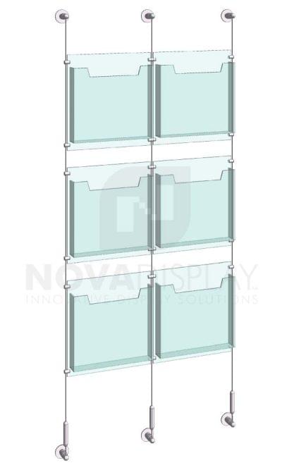 KLD-011_Acrylic-Literature-Display-Kit-wall-cable-suspended