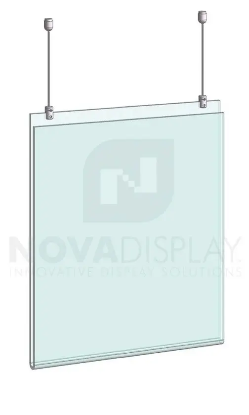 Vertical Poster Stand Frame 14 x 22 Polished Chrome Finish