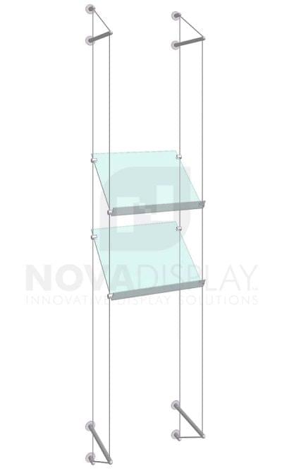 KSP-007_Acrylic-Sloped-Shelf-Display-Kit-wall-cable-suspended