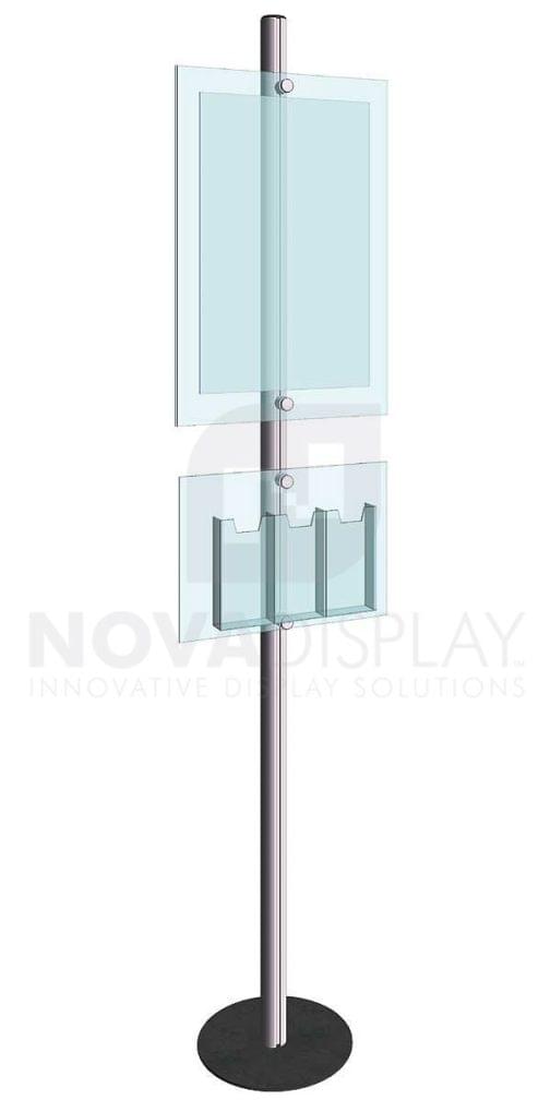 KFIP-009-Info-Post-Floor-Stand-Display-Kit