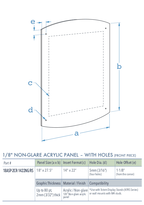 Specifications for 14ASP-2CR-PANEL