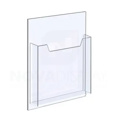 14ALD-8511P 1/8″ Clear Acrylic Leaflet Dispenser / Literature Holder – Single Pocket / Portrait