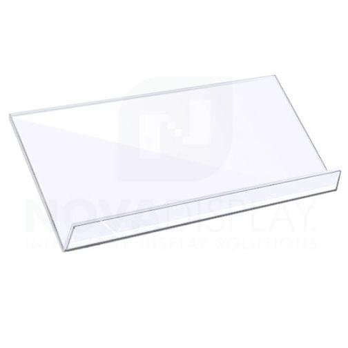 Sloping Acrylic Shelf - Clear
