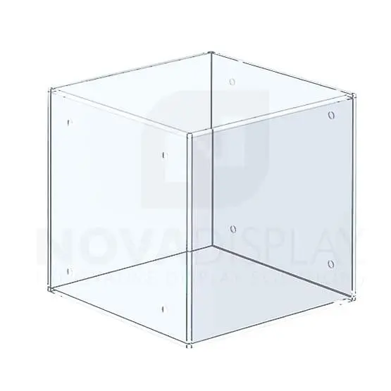 3/16 Thick Clear Acrylic Plexiglass Box