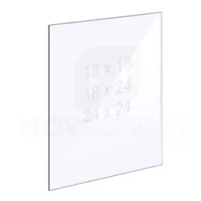 1/8″ Clear Acrylic Panel without Holes – Polished Edges.