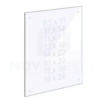 18ASP-PANEL-MD 1/8″ Clear Acrylic Panel without Holes – Polished Edges