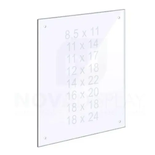 18ASP-PANEL-MD 1/8″ Clear Acrylic Panel without Holes – Polished Edges