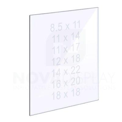 18ASP-PANEL-MD 1/8″ Clear Acrylic Panel without Holes – Polished Edges
