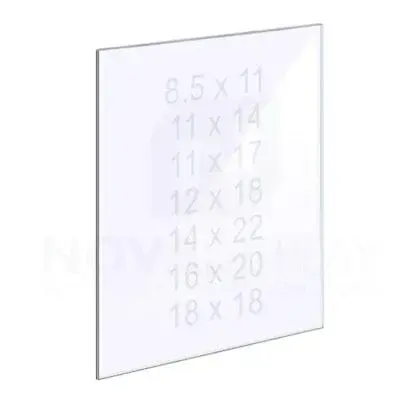 18ASP-PANEL-MD 1/8″ Clear Acrylic Panel without Holes – Polished Edges