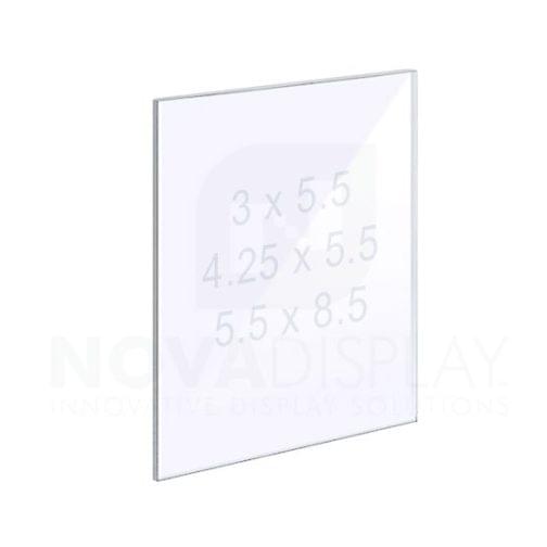 18ASP-PANEL-SM 1/8″ Clear Acrylic Panel without Holes – Polished Edges.