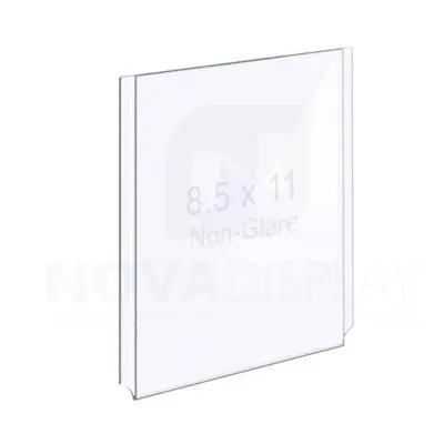 18EAAP-8511P-NG Non-Glare (Anti-Reflective) Easy Access Acrylic Pocket / Poster Holder – Portrait