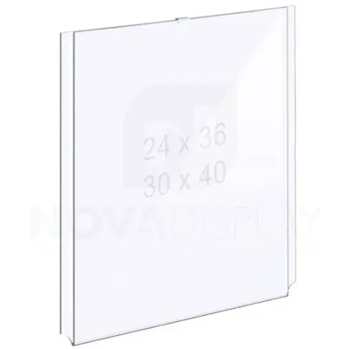 Cable Suspended Acrylic Poster Holder / 30x40 Acrylic Easy Access Frame