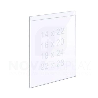 Top Suspended Easy Access Acrylic Pocket / Poster Holder