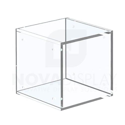 Non-Lit Acrylic Open Display Case – All Clear