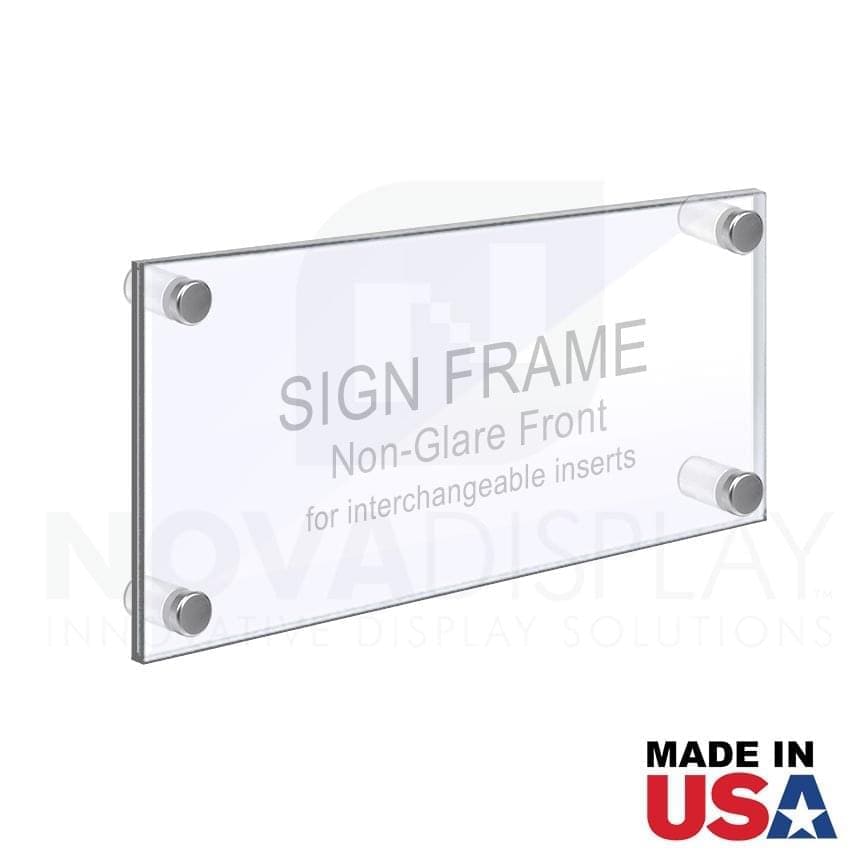 thumbnail interactive-video image 1 of Set Of 6 - Sturdy & Elegant Silver Aluminum Wall Mount Name Plate... 1 of 11